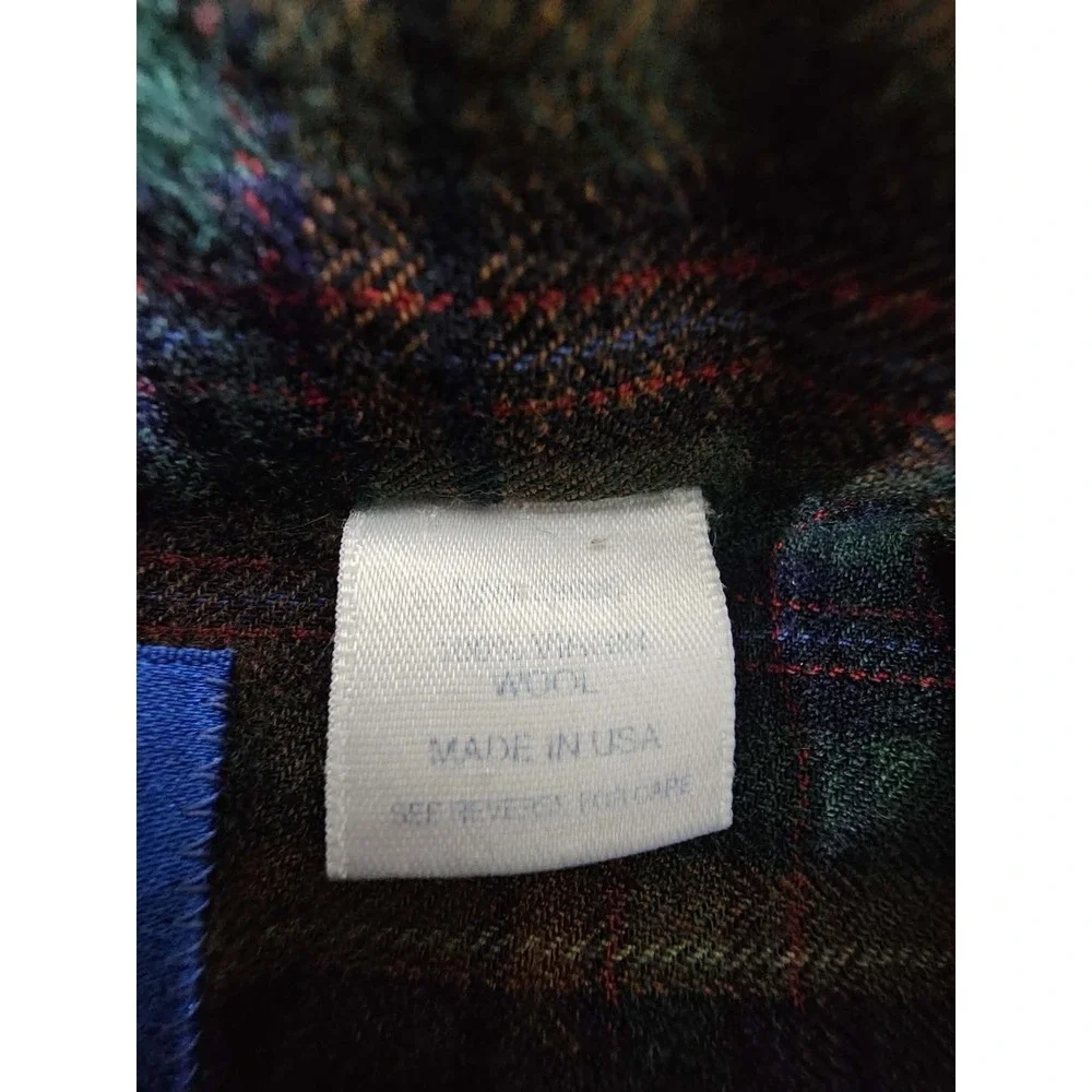 Vintage Pendleton Long Sleeve Flannel Shirt 100% Virgin Wool Size XL